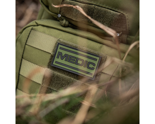 M-TAC НАШИВКА MEDIC PVC OLIVE/BLACK