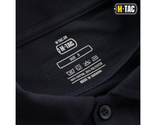 M-TAC ПОЛО ТАКТИЧЕСКОЕ ДЛИННЫЙ РУКАВ 65/35 DARK NAVY BLUE