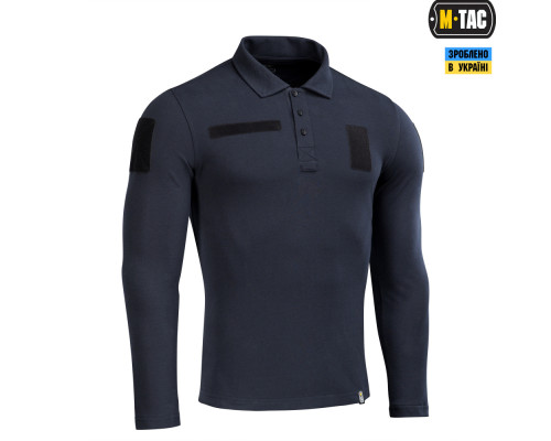 M-TAC ПОЛО ТАКТИЧЕСКОЕ ДЛИННЫЙ РУКАВ 65/35 DARK NAVY BLUE