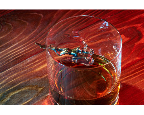 СТАКАН ДЛЯ ВИСКИ С ДЕТАЛИЗИРОВАННОЙ ФИГУРКОЙ ПОДВОДНОГО ОХОТНИКА