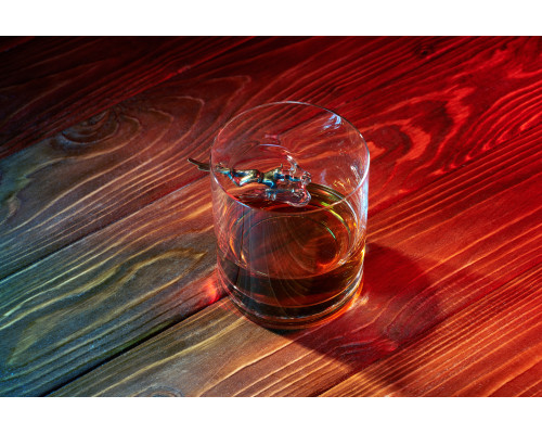 СТАКАН ДЛЯ ВИСКИ С ДЕТАЛИЗИРОВАННОЙ ФИГУРКОЙ ПОДВОДНОГО ОХОТНИКА