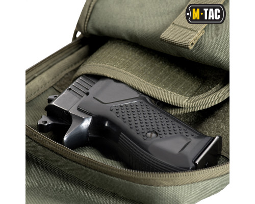 M-TAC СУМКА-КОБУРА НАПЛЕЧНАЯ С ЛИПУЧКОЙ OLIVE