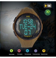 M-TAC ЧАСЫ ТАКТИЧЕСКИЕ С ШАГОМЕРОМ КОЙОТ