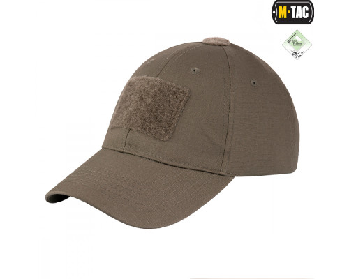 M-TAC БЕЙСБОЛКА С ЛИПУЧКОЙ FLEX РИП-СТОП DARK OLIVE