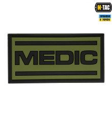 M-TAC НАШИВКА MEDIC PVC OLIVE/BLACK