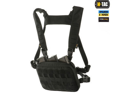 Нагрудная сумка M-TAC CHEST RIG MILITARY ELITE BLACK