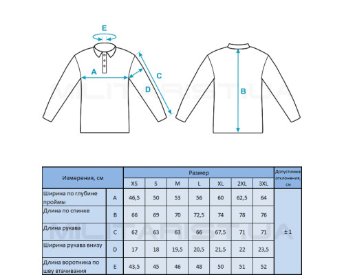 M-TAC ПОЛО ТАКТИЧЕСКОЕ ДЛИННЫЙ РУКАВ 65/35 DARK NAVY BLUE
