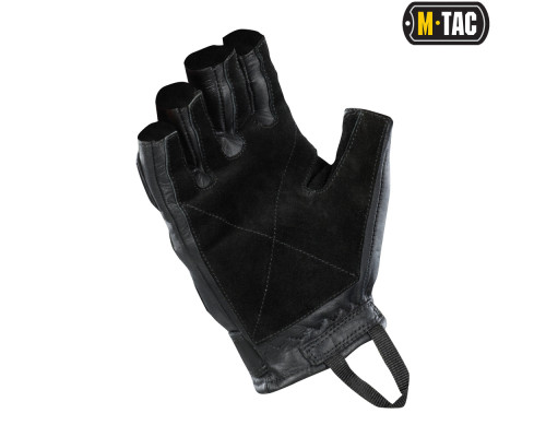 M-TAC ПЕРЧАТКИ БЕСПАЛЫЕ КОЖАНЫЕ ASSAULT TACTICAL MK.1 BLACK