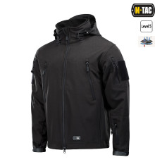 M-TAC КУРТКА SOFT SHELL С ПОДСТЕЖКОЙ BLACK