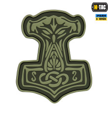 M-TAC НАШИВКА МОЛОТ ТОРА ПВХ ОЛИВА