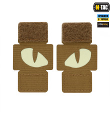 M-TAC НАШИВКА TIGER EYES LASER CUT (ПАРА) COYOTE
