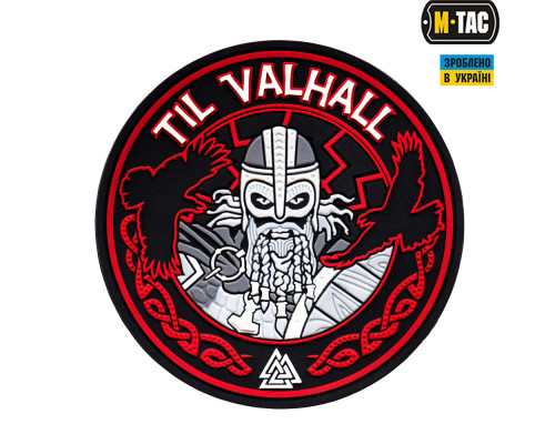 M-TAC НАШИВКА TIL VALHALL ПВХ КРАСНО-ЧЕРНАЯ