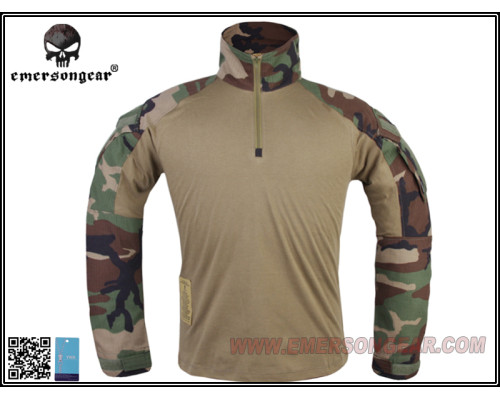 Тактическая рубашка EmersonGear G3 Combat Shirts Woodland