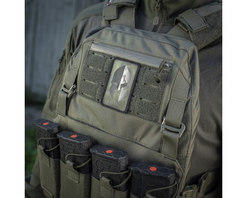 M-TAC НАШИВКА SPARTAN HELMET RANGER GREEN/BLACK