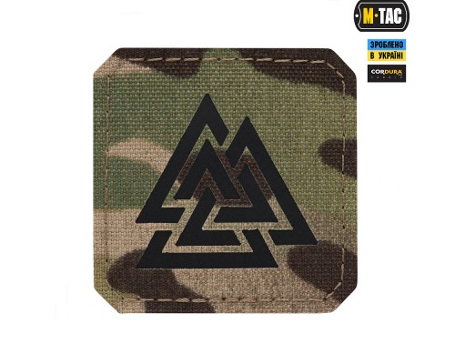 M-TAC НАШИВКА ВАЛЬКНУТ LASER CUT MULTICAM/BLACK