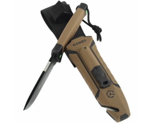 Нож Ganzo G8012V2-DY коричневый
