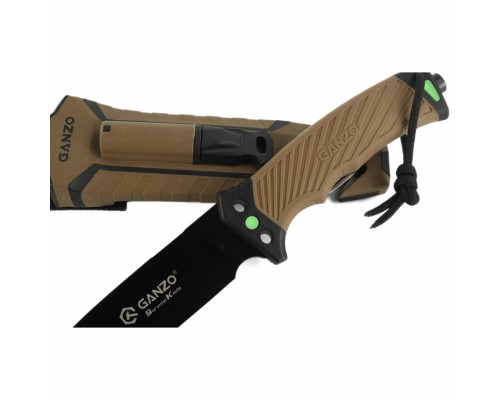 Нож Ganzo G8012V2-DY коричневый