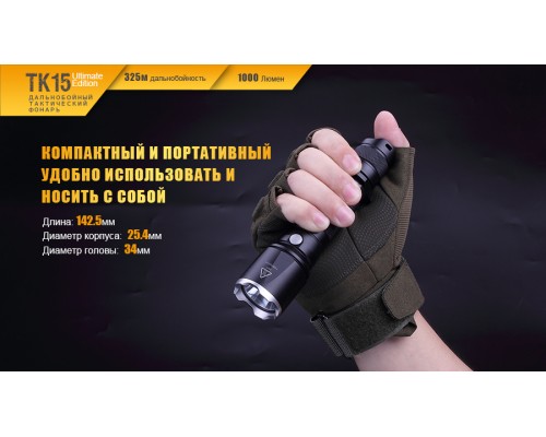 Фонарь ручной Fenix TK15UE2016
