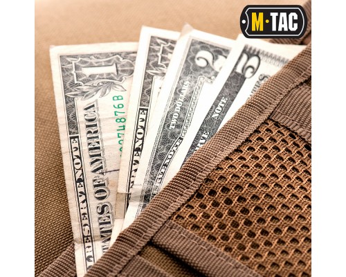 M-TAC КОШЕЛЕК С ЛИПУЧКОЙ ELITE COYOTE