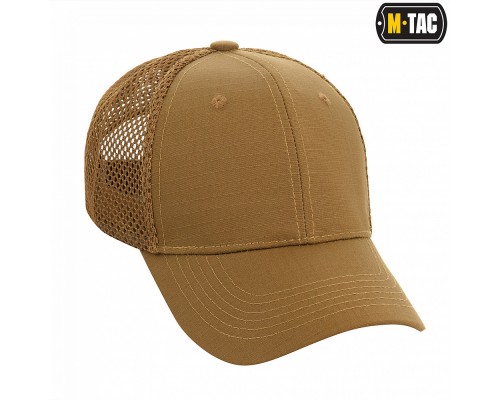 M-TAC БЕЙСБОЛКА С СЕТКОЙ FLEX РИП-СТОП COYOTE BROWN