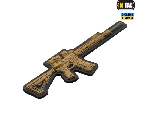 M-TAC НАШИВКА AR-15 3D ПВХ КОЙОТ