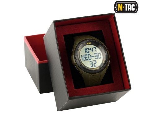 M-TAC ЧАСЫ ТАКТИЧЕСКИЕ С ШАГОМЕРОМ ОЛИВА