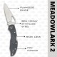 Складной нож Spyderco Byrd Meadowlark 2 Lightweight Knife