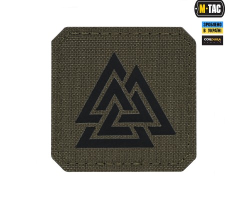 M-TAC НАШИВКА ВАЛЬКНУТ LASER CUT RANGER GREEN/BLACK