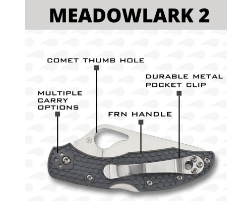 Складной нож Spyderco Byrd Meadowlark 2 Lightweight Knife