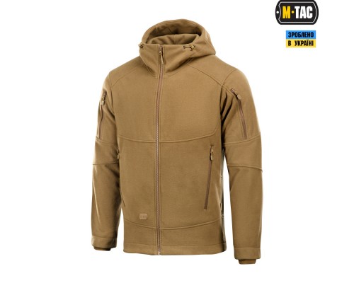 M-TAC КОФТА RIDER WINDBLOCK FLEECE DARK COYOTE