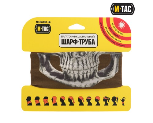 M-TAC ШАРФ-ТРУБА ОБЛЕГЧЕННЫЙ REAPER SKULL COYOTE