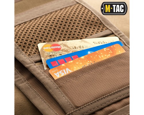M-TAC КОШЕЛЕК С ЛИПУЧКОЙ ELITE COYOTE