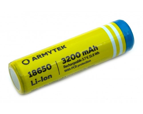 Li-Ion аккумулятор Armytek 3200 mAh с защитой