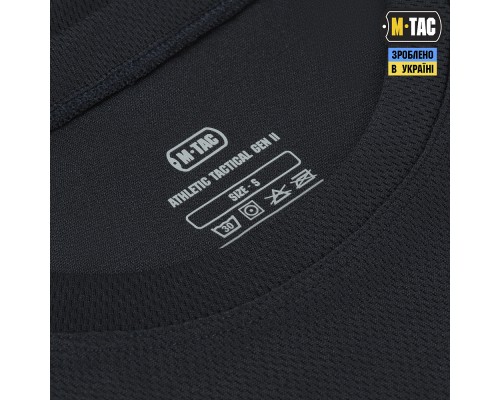 M-TAC ФУТБОЛКА ПОТООТВОДЯЩАЯ ATHLETIC TACTICAL GEN.2 DARK NAVY BLUE