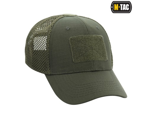 M-TAC БЕЙСБОЛКА С ЛИПУЧКОЙ И СЕТКОЙ FLEX РИП-СТОП ARMY OLIVE