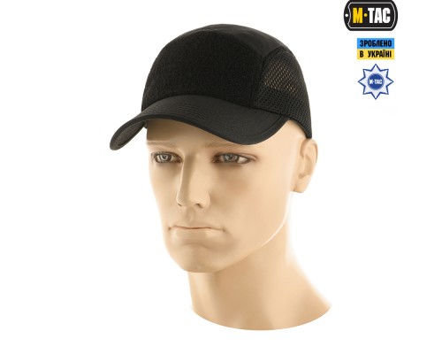 M-TAC БЕЙСБОЛКА ТАКТИЧЕСКАЯ 5-ПАНЕЛЬНАЯ С СЕТКОЙ SPECIAL LINE BLACK