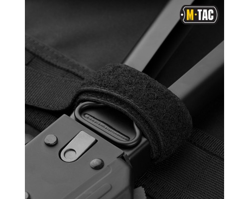 M-TAC ЧЕХОЛ ДЛЯ ОРУЖИЯ ELITE 100 СМ. (2 ОТДЕЛЕНИЯ) С ЛЯМКАМИ BLACK