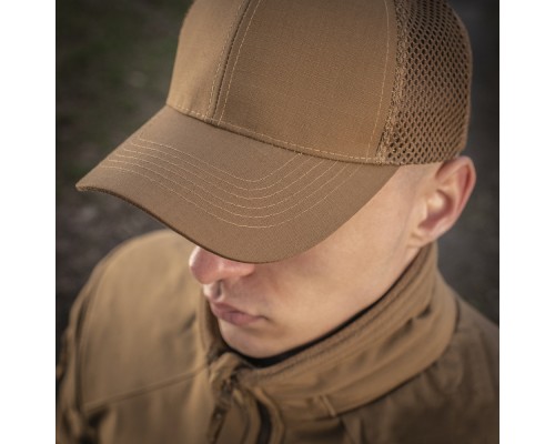 M-TAC БЕЙСБОЛКА С СЕТКОЙ FLEX РИП-СТОП COYOTE BROWN