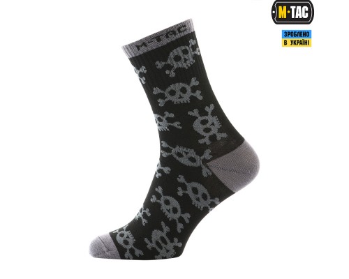 M-TAC НОСКИ ЛЕГКИЕ MK.3 PIRATE SKULL BLACK