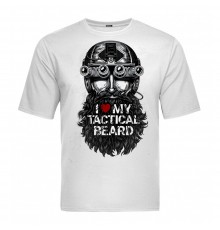 Футболка V-TAC - Tactical Beard White