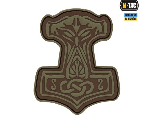 M-TAC НАШИВКА МОЛОТ ТОРА ПВХ КОЙОТ