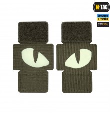 M-TAC НАШИВКА TIGER EYES LASER CUT (ПАРА) RANGER GREEN