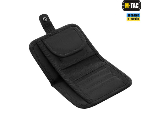 M-TAC КОШЕЛЕК С ЛИПУЧКОЙ ELITE LARGE BLACK