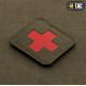 M-TAC НАШИВКА MEDIC CROSS LASER CUT RANGER GREENRED