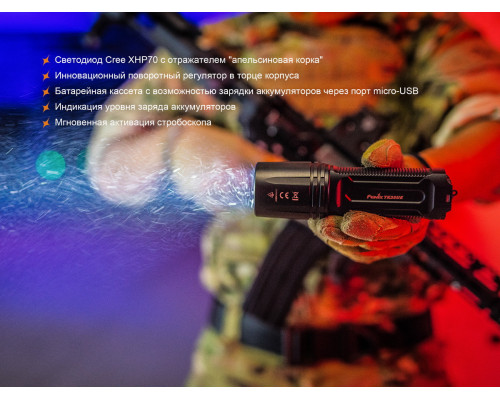 Фонарь ручной Fenix TK35UE 2018 Cree XHP70 HI