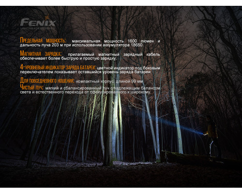 Фонарь ручной Fenix E30R Cree XP-L HI LED