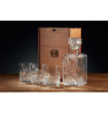 Набор 3 стакана виски и графин "Хрусталь"