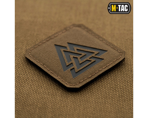 M-TAC НАШИВКА ВАЛЬКНУТ LASER CUT COYOTE/BLACK