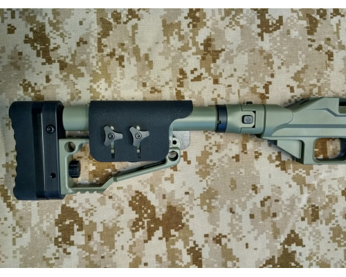 Складной адаптер приклада для винтовочных лож CRC 9U038 Cerakote Coated Coyote Tan, Armor Black, Forest Green