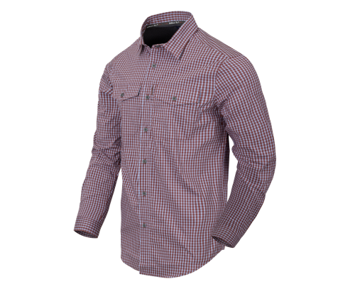 Рубашка Covert Concealed Carry Shirt - Scarlet Flame Checkered